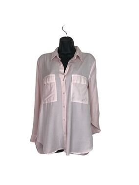 The Group Babaton Light Pink Button Down  Blouse Size M